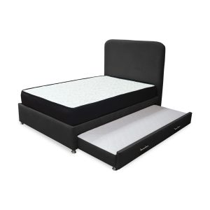 Combo Cama Tarima Nido Comfort Negro más Espaldar
