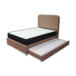 Combo Cama Tarima Nido Comfort Camel más Espaldar