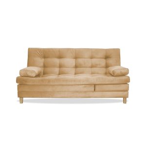 Sofacama Bieri 5 posiciones Reclinable Camel + 2 Cojines