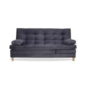 Sofacama Bieri 5 posiciones Reclinable Gris + 2 Cojines