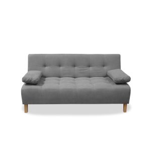 Sofacama Egli 3 Posiciones Reclinable Gris+ 2 Cojines