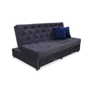 Sofacama Aston Nido Tarima 3 Posiciones Gris + Cojines